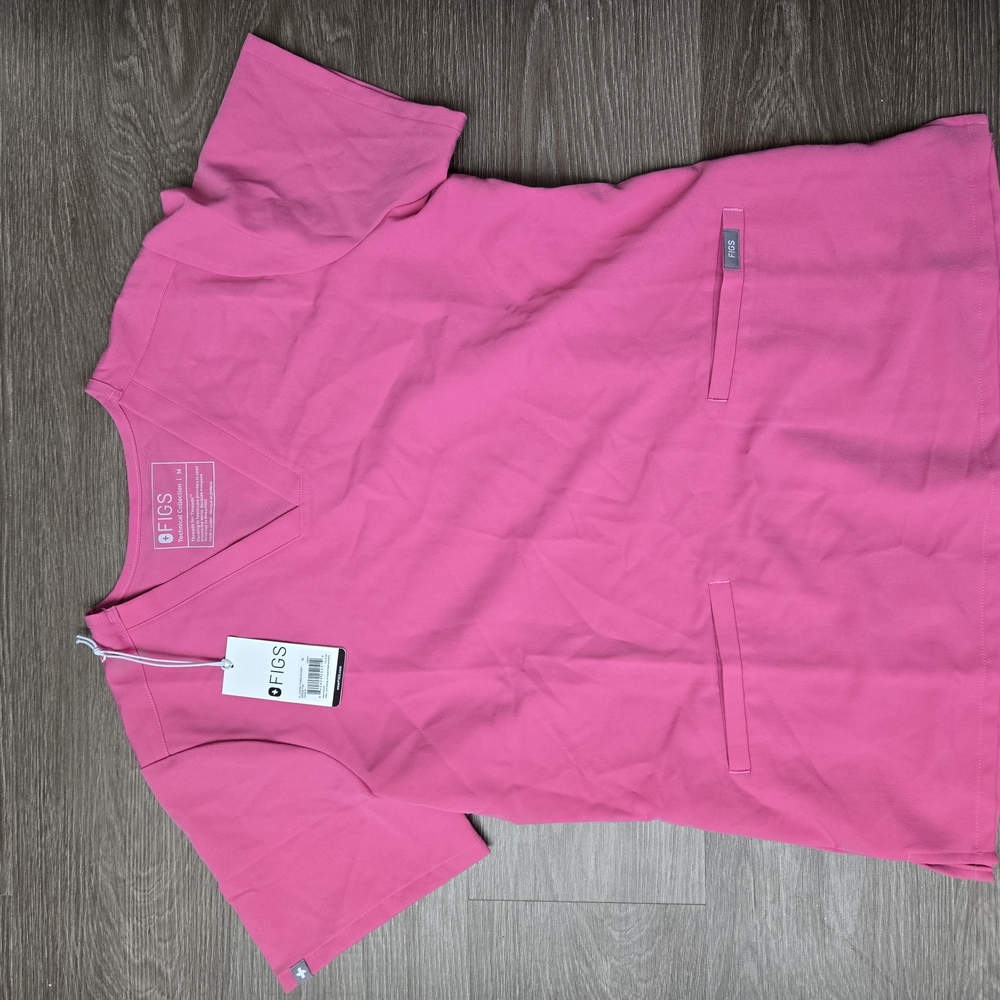 Figs Pink Scrub Top